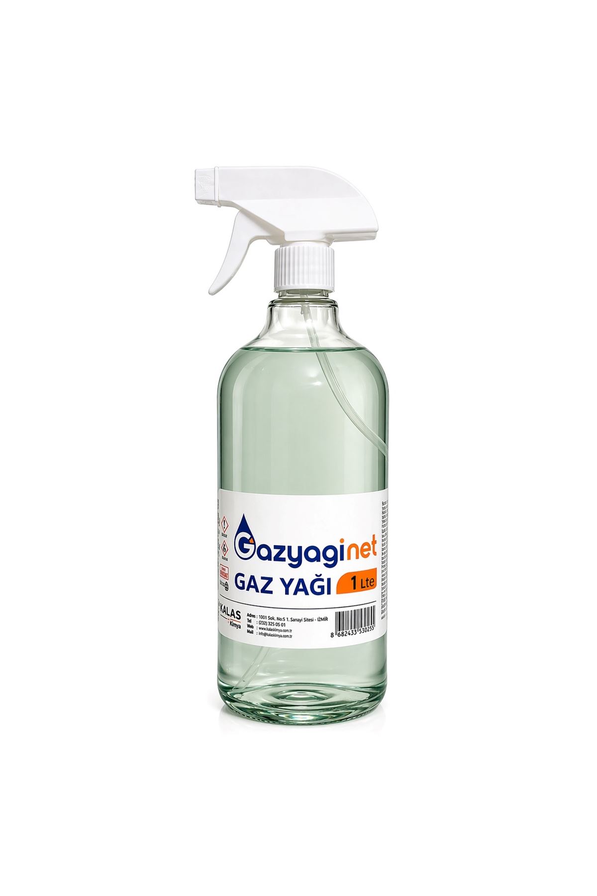 Orijinal Gazyağı 1 Lt Sprey - Motosiklet Zincir ve Motor Temizleme, Zift Sökücü Sprey, Gaz Lambası Yakıtı (Seyreltilmemiş)