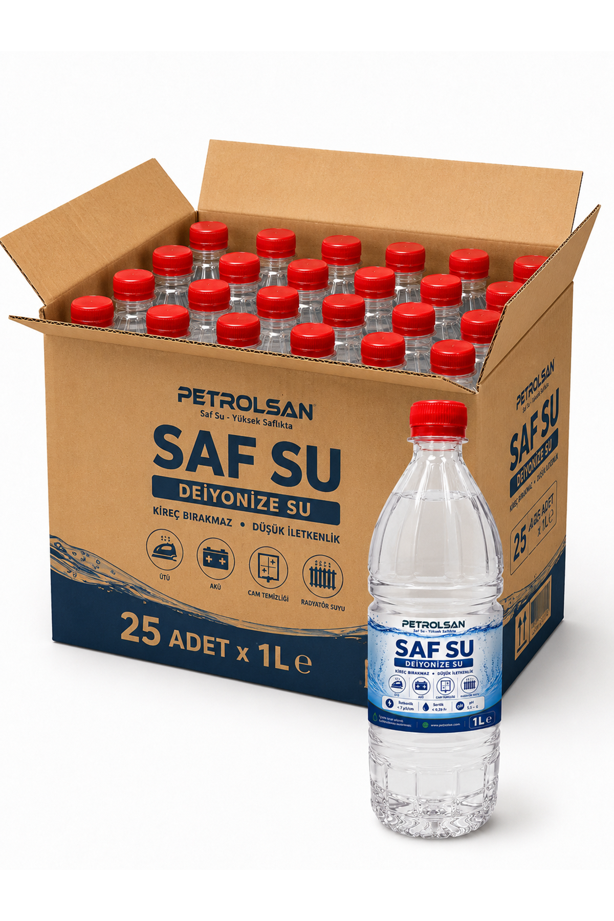 Saf Su 1 Litre 100 adet